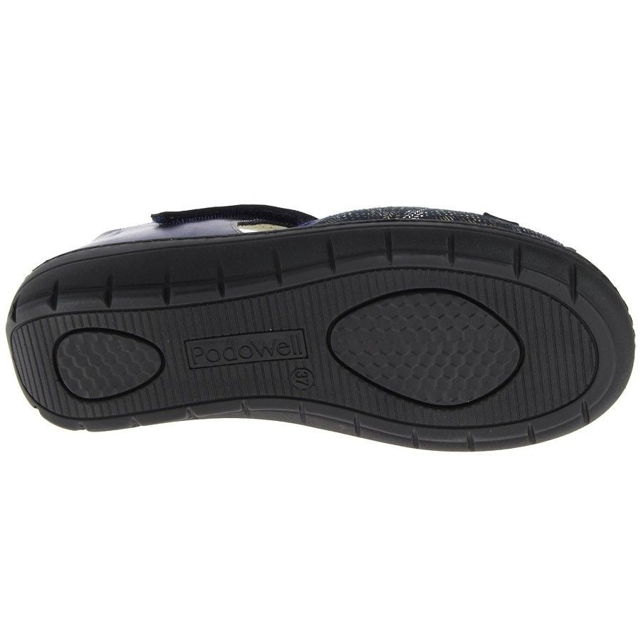 sandale orthopédique femme podowel bleu