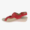 sandale orthopédique femme podowell rouge
