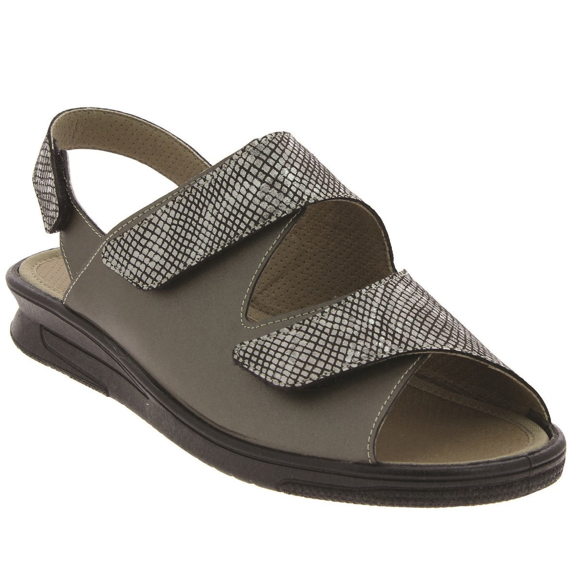 sandale orthopédique femme podowell gris